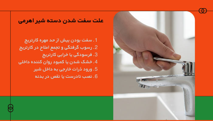 علت سفت شدن دسته شیر اهرمی - آموزش روان کردن دسته